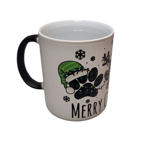 Egyedi grafikával kérhető hőre változó bögre, belül fehér