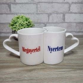 Megnyertél – Nyertem páros szíves fülű bögre