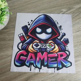 Gamer szemüvegtörlő – menő játékos minta 