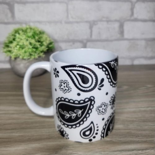 Amőba mintás bögre